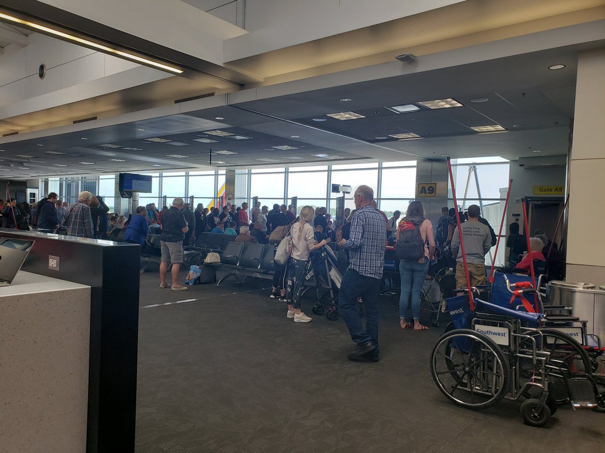 ADenBleyker's tweet photo. We were supposed to have been in Hartford almost two hours ago.  Still sitting in Baltimore.  😭😭😭 https://t.co/NJIUjG2V70