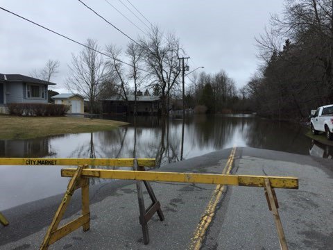 SJEnergy's tweet photo. We have proactively placed trucks and equipment in the Dominion Park &amp; Millidgeville area where there is a risk of road closures isolating our customers.  This will allow us to boat our crews to the locations to complete disconnects if required. #NBFlood2019 #BeSafe https://t.co/itKGj3gz6L