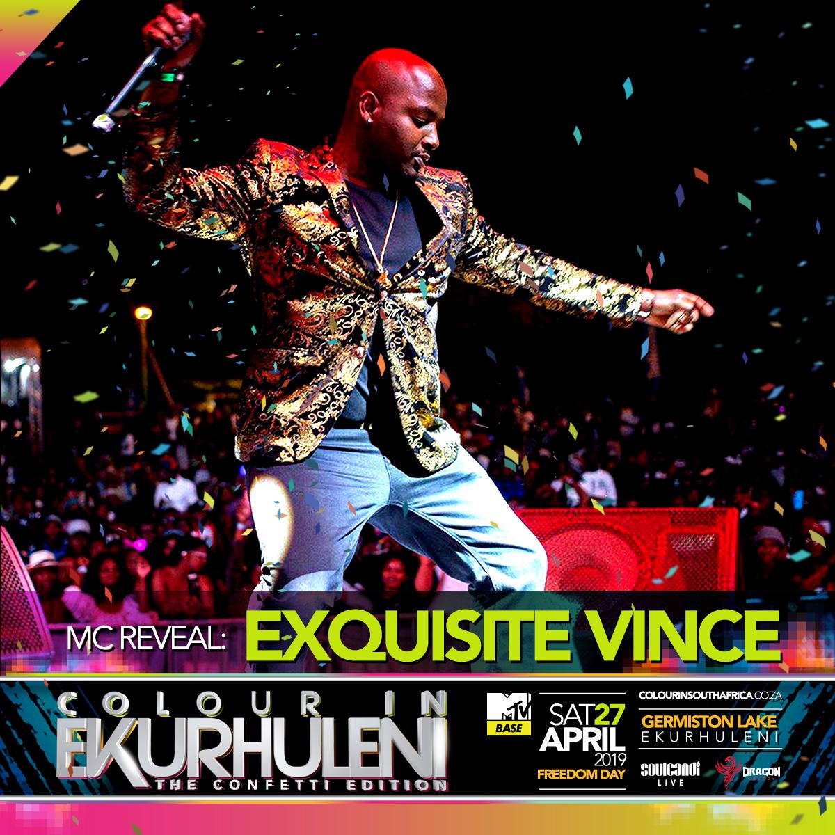 This Saturday at Germiston Lake for #ColourInSouthAfrica ft <a href="/ExquisiteVince_/">Exquisite Vince</a> // Tickets at colourinsouthafrica.co.za - Computicket!