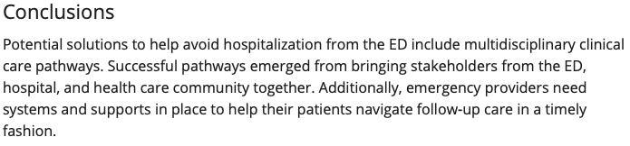 AliRaja_MD's tweet photo. Michigan #EmergencyDepartment Leader Attitudes Toward &amp; Experiences With Clinical Pathways to Guide #AdmissionDecisions: A Mixed‐methods Study
@M_Schechtman @kekocher @mnypavermd et al @UMich 
@AcademicEmerMed 
https://t.co/qOJcLAghVH
#EmergencyMedicine https://t.co/wDTGcoTXug