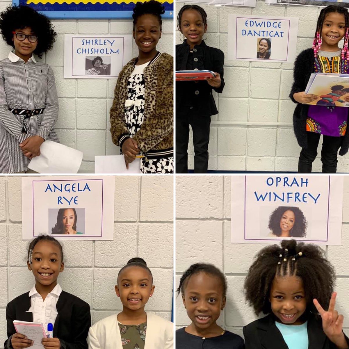 achievecc's tweet photo. We're on Spring Break this week, but still want to shout out these amazing young powerhouse women-in-the-making who paid homage to their sheros during Women's History Month 💪🏽 
#WCW #AchieveCCS https://t.co/OQzO40E5IW