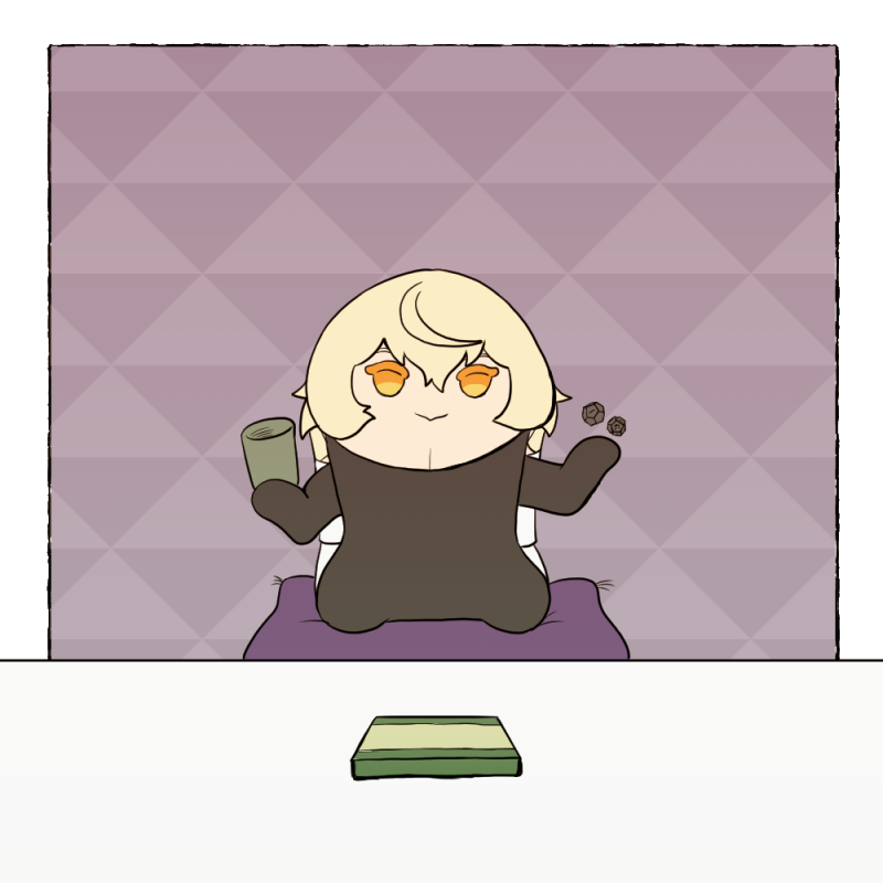 賽子が見当たらないと思ったら。 
