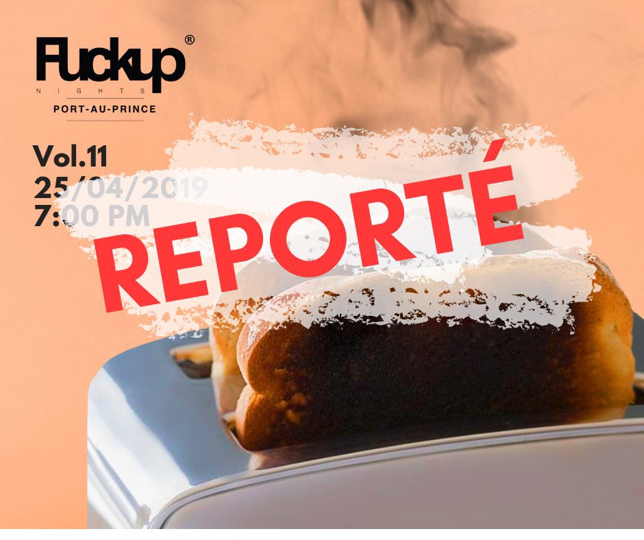 FUNPaP's tweet photo. Chers, Chères Fuckuppers! 
Pour des raisons indépendantes de notre volonté dont une forte probabilité de pluie, nous sommes tenus de reporter notre activité à une date ultérieure. Restez à l'affût des nouvelles sur nos pages! #FUNPaP #fuckupnights https://t.co/2emR4vrTxx