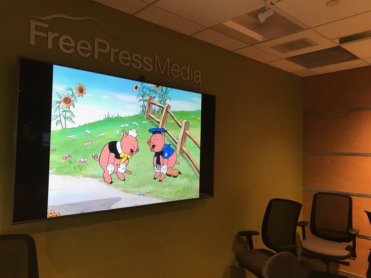 EmilieStigliani's tweet image. Prepping for #Tyctwd #usatodaykids ⁦@bfp_news ⁦@ryanmercer1⁩ ⁦⁦@aabrami5⁩ . Was looking for G-rated movies for our office visitors. Came across “Three Little Pigs.” Other suggestions?