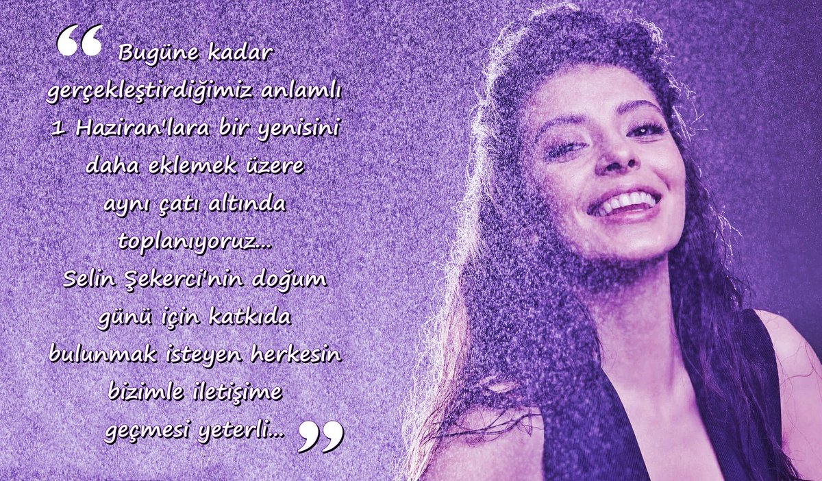 selinliklifc's tweet photo. Tatlış bir duyuru 📢 Bu yıl Selin Şekerci'in doğum günü için gerçekleştireceğimiz bağış etkinliğine maddi olarak destek vermek isteyen herkes @selinliklifc veya @selinsekercifc hesapları ile irtibata geçebilir. 💜 #SelinŞekerci https://t.co/vvyyX9Lqsk