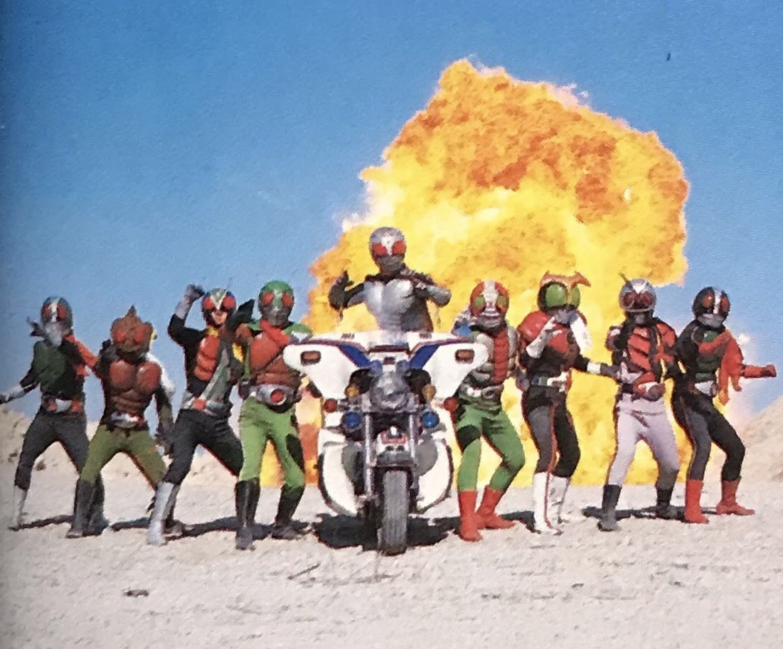 昭和仮面ライダー9人セット 講談社にて行われた9人ライダー特写会 場所