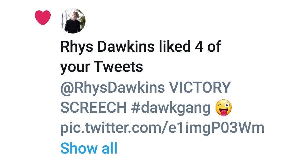 valeriadirico57's tweet photo. @RhysDawkins Thank you so so much for liking my tweets Rhys it means so much to me I'll always post funny ones to make u laugh the last one is gonna make u flip out #dawkgang π https://t.co/WA8hC03VxM