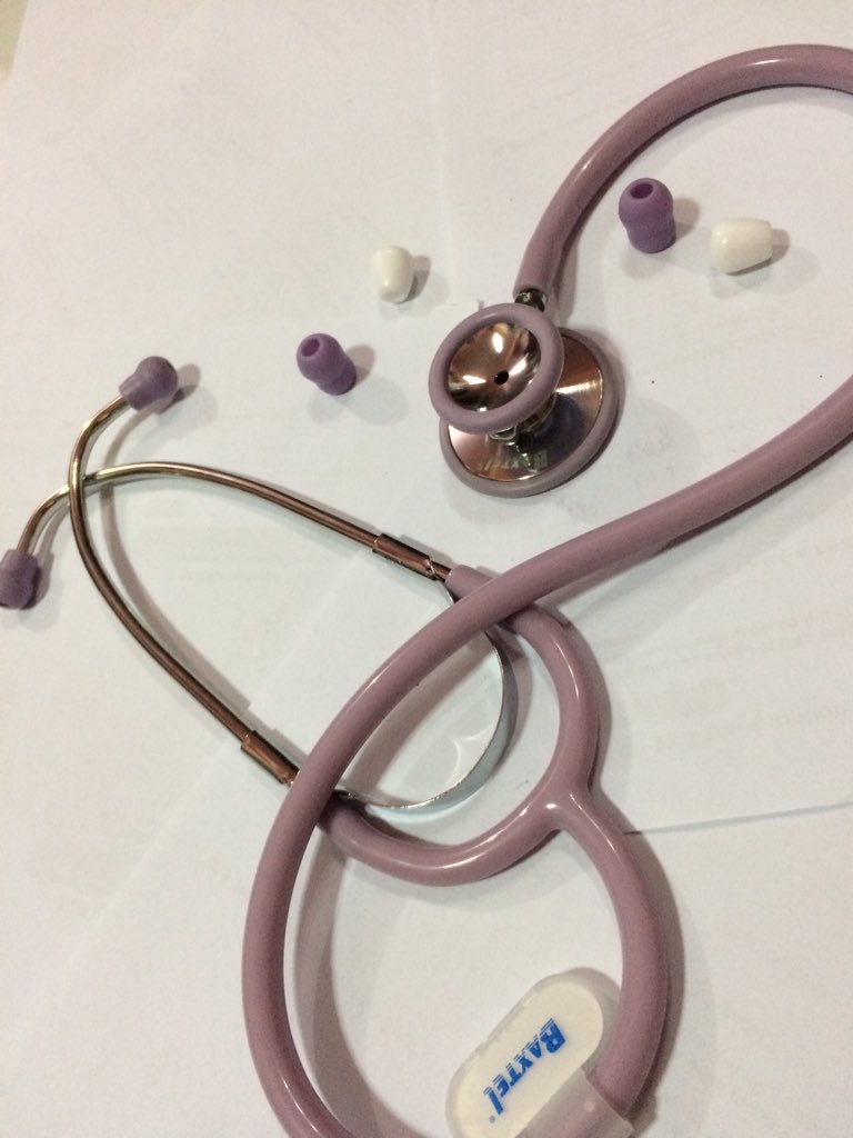 MKIandstuff's tweet photo. Got my first stethoscope today!!! 💜 And my heart screams in lavander. Thank You, Lord. You are great 🙌 https://t.co/ProzIiBXaO