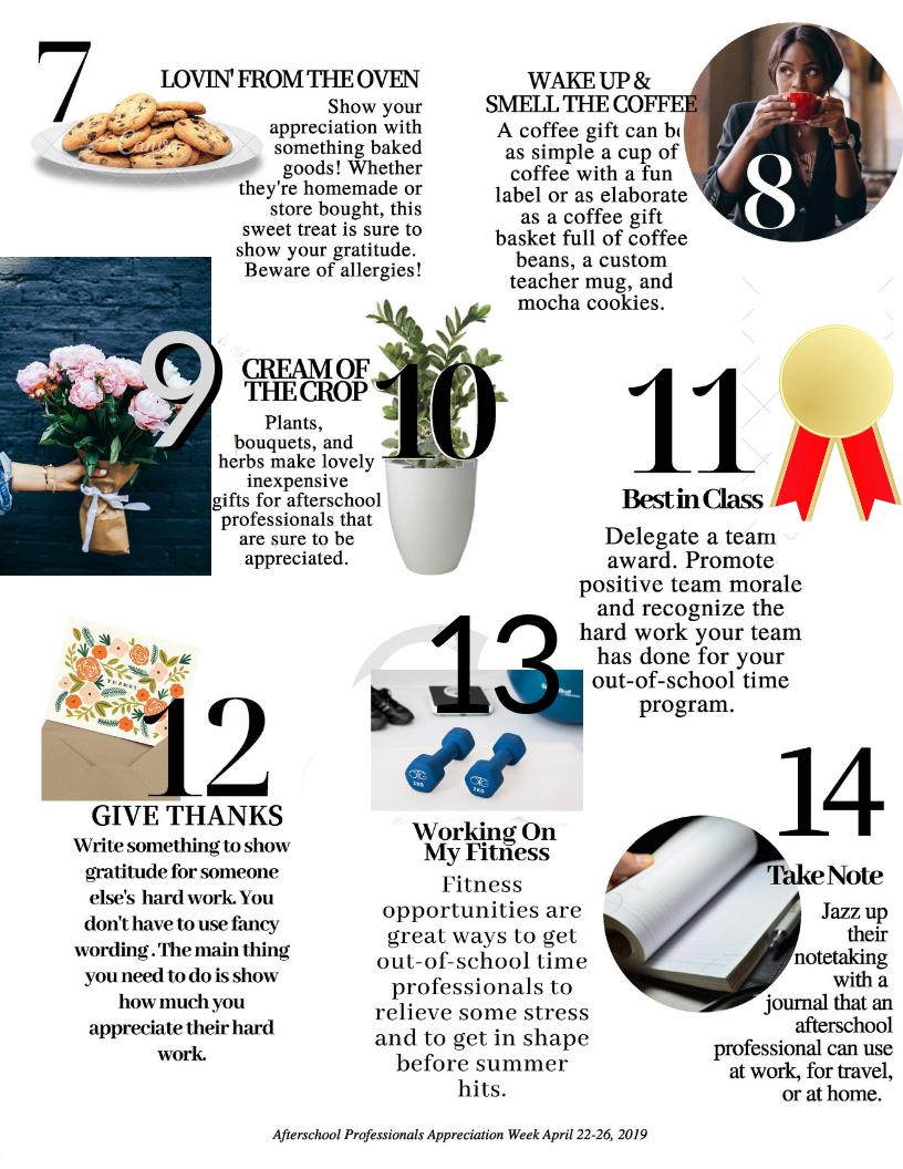 HCDE_CASE's tweet image. Here are 20 WONDERFUL ideas to help you figure out what to get your afterschool professionals for #APAW! #CASEforKids #makingafterschoolcool