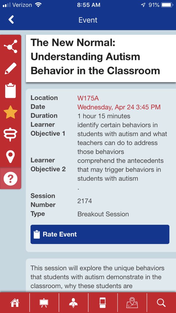 ShepherdEdCons's tweet photo. Want to learn more about the behaviors Ss w/ #ASD demonstrate in the class and why they do them, make sure you check out my session today. #CathEdExl #CathEdChat #StartWithOne #AllAreWelcome #NCEA19 #NCEA2019 @NCEATALK @RCLBenziger https://t.co/zjXLDHIsM1