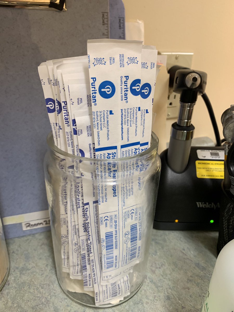 PuritanUSA's tweet photo. When you see your products proudly displayed at the doctors office, you have to snap a photo! #swabs #medicalsupplies #madeinmaine #KeepCalmandSwabOn https://t.co/N2pbf5XdHw
