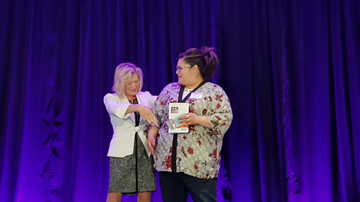 HeatherScottOtt's tweet photo. Learning to flip the bad to good: "the universe rewards action" @MarionSpeaks thank you for your words of wisdom #AdminsRock conference https://t.co/Uo193wNaXD