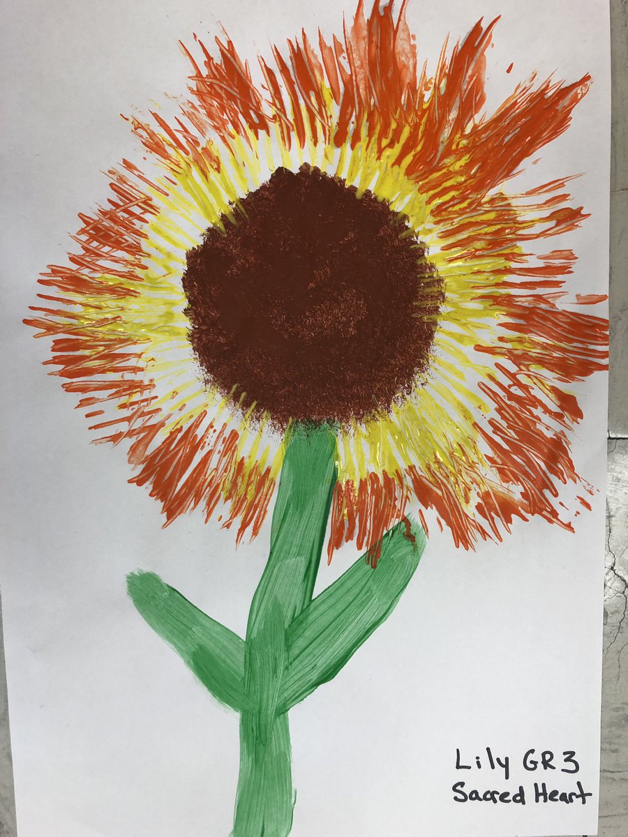 Kelly10tremblay's tweet photo. Gr 2 and 3s making sunflowers to support @noellesgift #sccdsb @shs49ers @SCCDSB https://t.co/QvIKOXbrRG