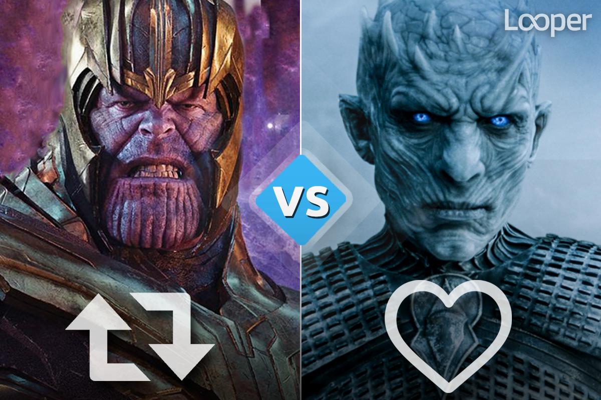 looper's tweet image. Thanos vs. The Night King! Who would win?
RT for #Thanos 
❤️ for #NightKing