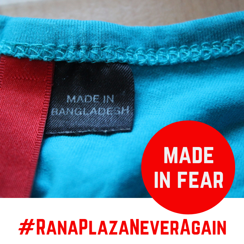 cleanclothes's tweet photo. Commemorate the Rana Plaza anniversary today with more action: 2. Tell the factory owners in Bangladesh to stop opposing the Accord: https://t.co/vgeOSr3VQy 3. Check whether your favourite brand is complicit in repression: https://t.co/xyNv9lmSvT https://t.co/Oo4w0ozrsk