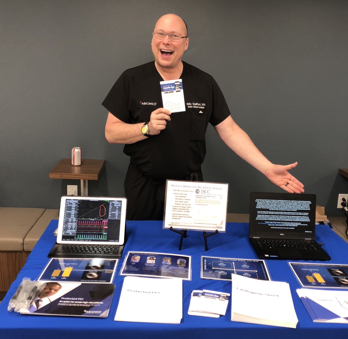 BillyStaffordRN's tweet photo. Congratulation SA AACN on a successful symposium. Thank you for letting us be a part. Looking forward to more educational opportunities in the future. Come by the Impella both @ NTI &amp; tell them Billy sent you! @BrianHainesSAIF @RudyD_SAIF @mibarraSAIF @AACNursing @TheAACN https://t.co/gqpnrDpzEH