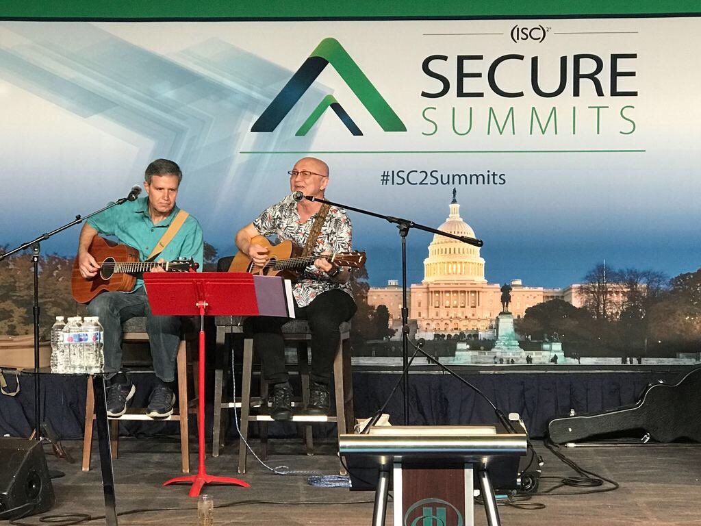 CISecurity's tweet photo. Tony Sager couldn’t help himself to a jam session yesterday at #ISC2Summits! https://t.co/2kr3r9UpaT