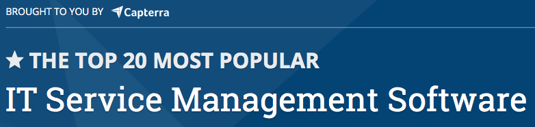 Congrats to <a href="/SunViewSoftware/">SunView Software</a>, <a href="/AlloySoftware/">Alloy Software</a>,and @NetHelpDesk for making <a href="/Capterra/">Capterra</a>'s Top 20 Most Popular IT Service Management Software list! bit.ly/2IG3tCS