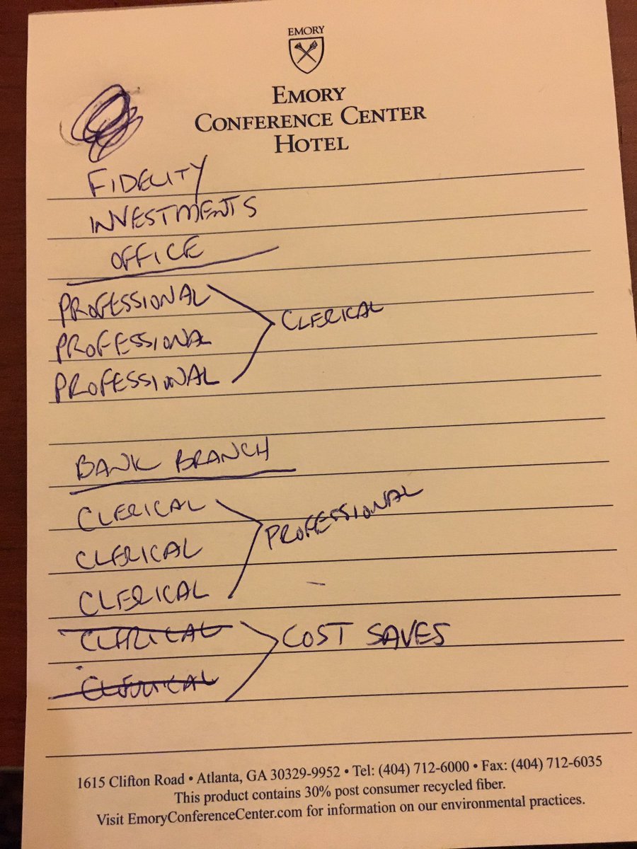JeffMarsico's tweet photo. Celent survey said 68% of respondents that had a negative bank branch experience did so because of a lack of knowledgeable staff. Here ‘s why I think that is so. #ababms https://t.co/2uyWdkC1gn