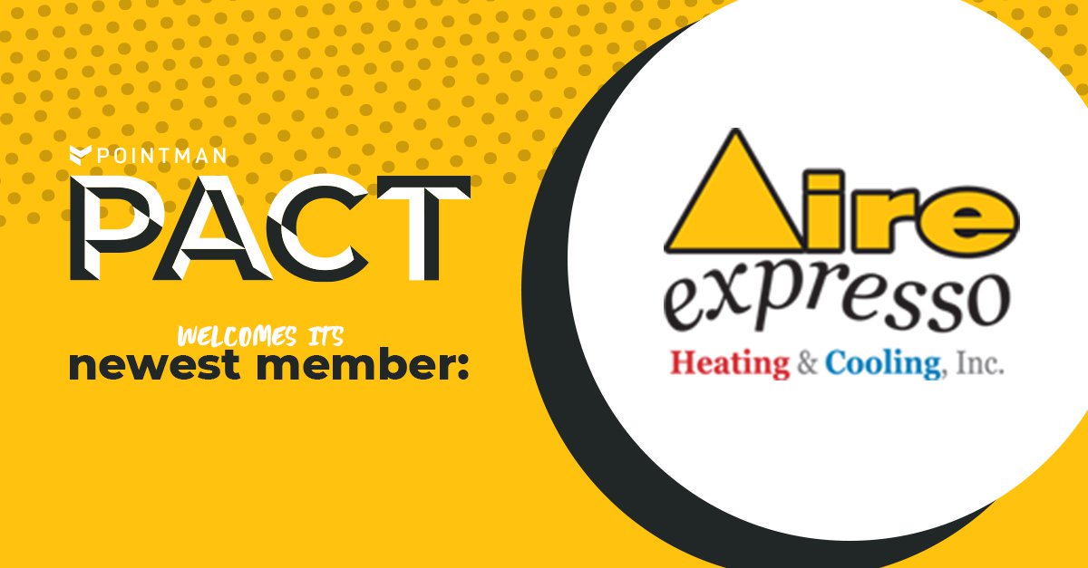 gopointman's tweet photo. We are excited to welcome our newest Pointman PACT member, Aire Expresso Heating & Cooling of Lake Point, Utah! Together, we are making an impact on Tooele County!
#PointmanPACT #homeservices #hvac #hvaclife #heatingandcooling #software #businesscoaching https://t.co/rou4vdNTWq