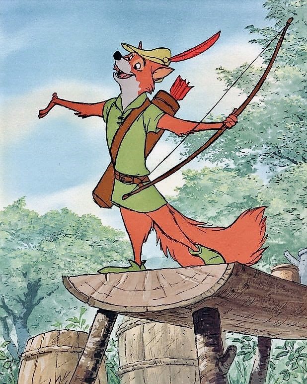 𝐘𝐀𝐌𝐀 もっと評価されるべきディズニー映画 ロビン フッド 1973年米公開 舞台は動物の世界のイングランド そこのシャーウッドの森に隠れ住む義賊ロビン フッドの英雄物語