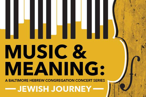 BHCongregation's tweet photo. JEWISH JOURNEY: THURSDAY, MAY 2, 7:30 PM
BHC  is pleased to announce the debut of "Music &amp; Meaning: A Baltimore  Hebrew Congregation Concert Series," which will present several powerful  musical programs during the year. https://t.co/EwAjNqDFxM
