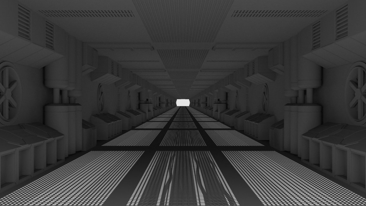 Jess_Billesbach's tweet photo. Old scifi corridor I made a few years ago #scifi #corridor #3dmodeling #3dmodel #3dmodels #maxon #cinema4d #octanerender #octane #octaneotoy https://t.co/yrOlLGQN5M