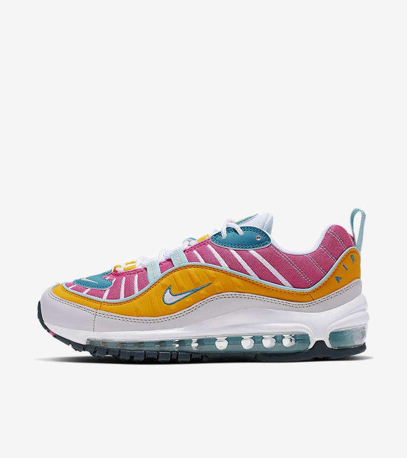 air max 98 pink yellow blue