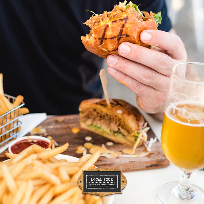 Local_Pour's tweet photo. A burger and a beer make the perfect pair! https://t.co/INUOI6EXdb https://t.co/YZBZ7Tjqz7