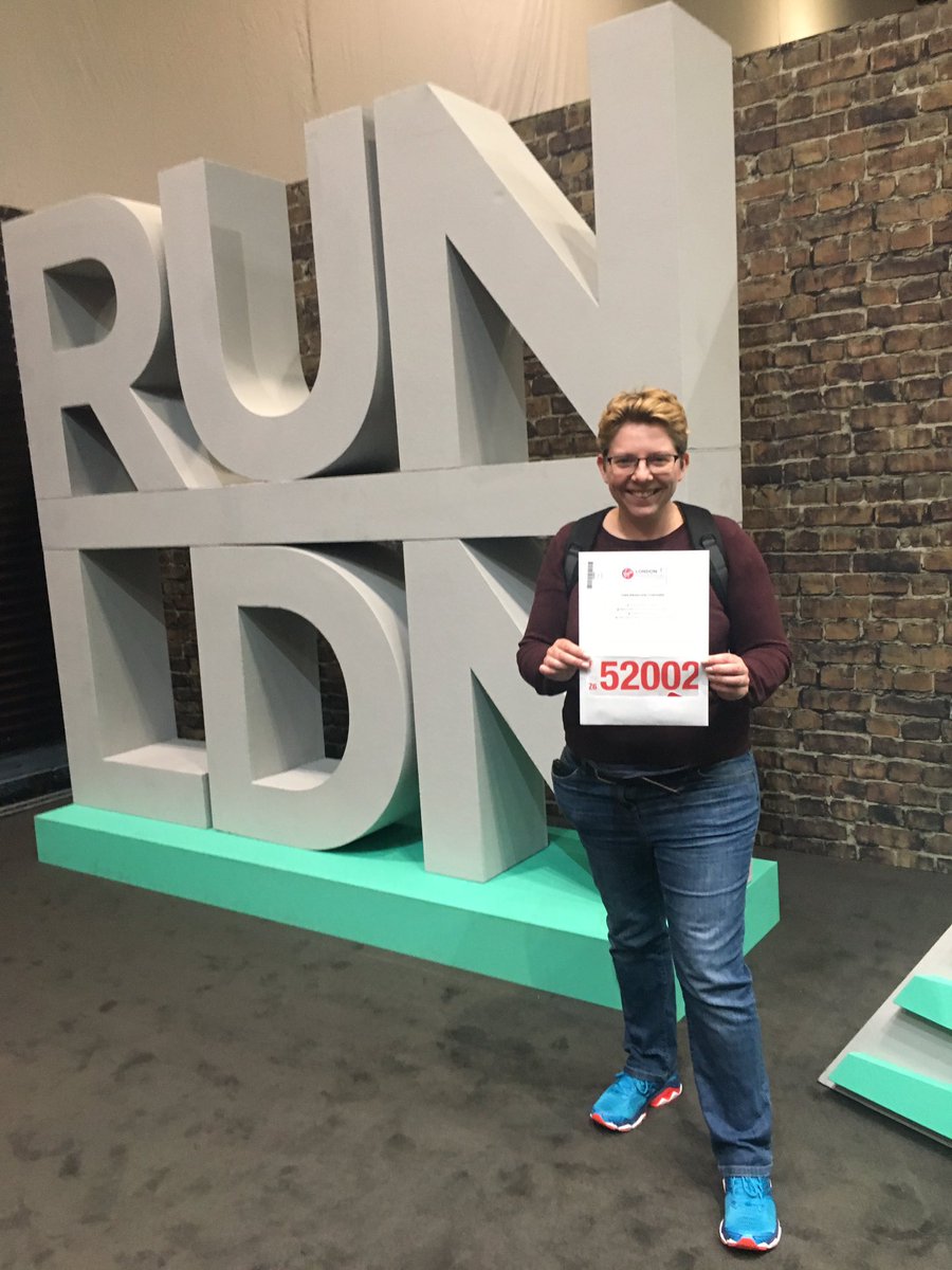 pam_radley's tweet photo. So it's now very real! All registered and the sister made sure we got there after I took us on the wrong tube! Can't wait what a fantastic weekend this will be! X #RadleyRuns @LondonMarathon @CR_UK https://t.co/jtBgSqTSUt