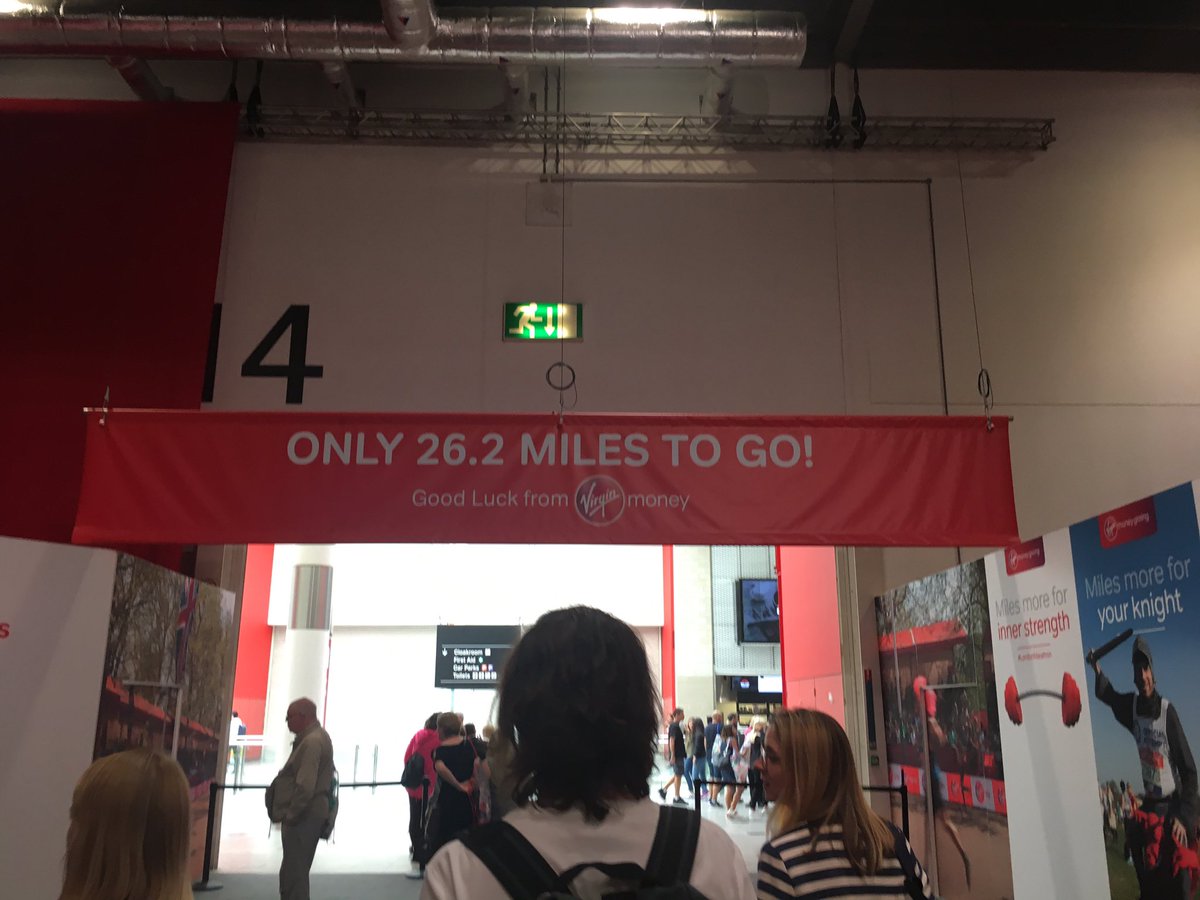 pam_radley's tweet photo. So it's now very real! All registered and the sister made sure we got there after I took us on the wrong tube! Can't wait what a fantastic weekend this will be! X #RadleyRuns @LondonMarathon @CR_UK https://t.co/jtBgSqTSUt