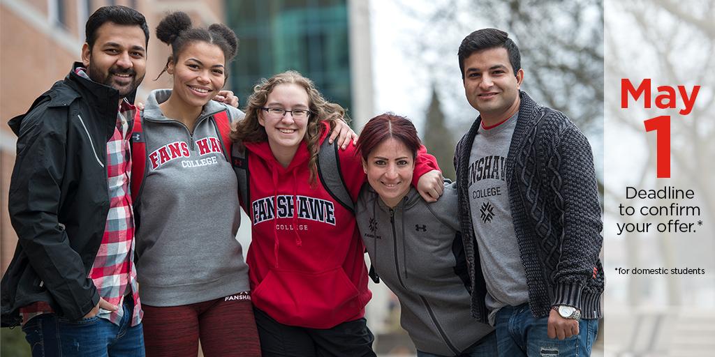 May 1 is a week away and if you have an offer from Fanshawe for 2019/2020, May 1 is your deadline to accept (domestic students only), or you may lose your spot. 

Have questions? We're here to help with your last minute decision making, send us a message!