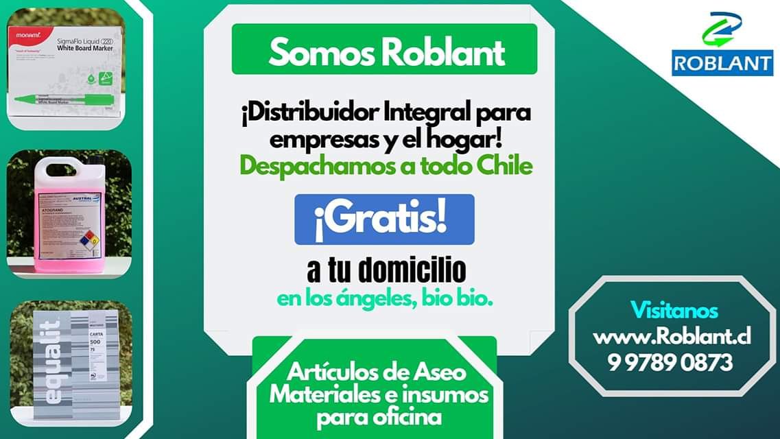 Ventas_Roblant's tweet image. 😉Somos #Roblant distribuidor integral para empresas y el hogar.
🏡Realizamos despachos a todo Chile y Gratis en Los Ángeles por compras superiores a $5.000. 
con nosotros podrás adquirir artículos de aseo y limpieza, materiales de oficina e insumos de computación. 😉