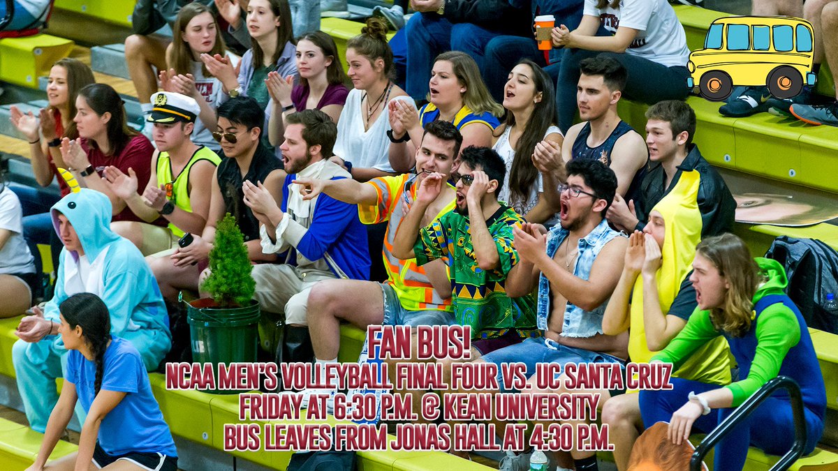 Stevens Ducks (@stevensducks) on Twitter photo Hey fans!! Who's ready to cheer on No. 3 <a href="/StevensMensVB/">Stevens Mens Volleyball</a> Friday in the NCAA Semifinal against UC Santa Cruz?!?! Email Noreen Mulledy at nmulledy@stevens.edu to reserve a seat on the fan bus for the big match at Kean! #NCAAVB #d3vb #AllRise Hey fans!! Who's ready to cheer on No. 3 <a href="/StevensMensVB/">Stevens Mens Volleyball</a> Friday in the NCAA Semifinal against UC Santa Cruz?!?! Email Noreen Mulledy at nmulledy@stevens.edu to reserve a seat on the fan bus for the big match at Kean! #NCAAVB #d3vb #AllRise
