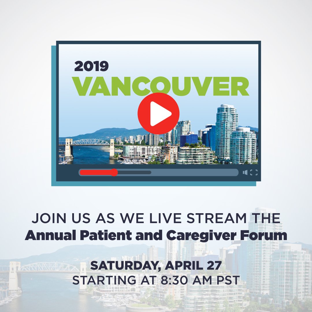 CANADA AND THE WORLD - JOIN US AS WE LIVE STREAM the Annual Patient &amp; Caregiver forum in Vancouver. You can ask questions and participate in this interactive meeting.

Details and registration: kidneycancercanada.ca/forum2019live