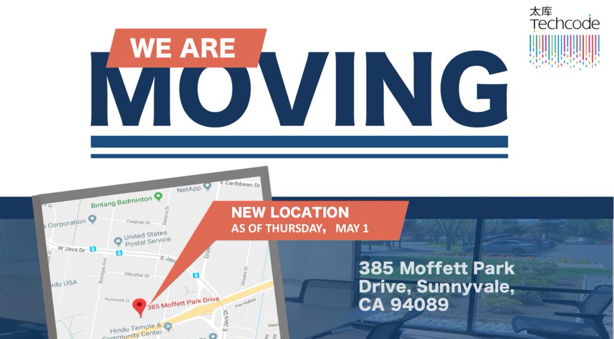 TechCodeUS's tweet image. Techcode US Silicon Valley New Incubator Space AVAILABLE!
- Dedicated Desks Available at $400/per month
- Private Offices Available at $800/per desk 
Contact us for more info: techcode.accelerator@techcode.com
#siliconvalley #incubator #space #available #offices #sunnyvale