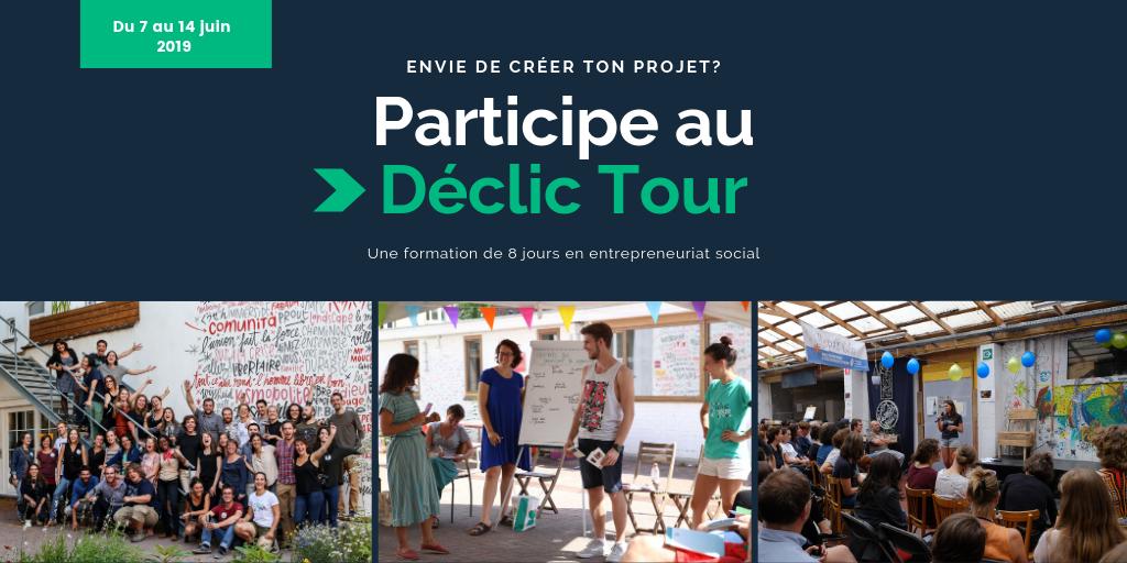 Tu as envie de t'investir dans un projet engagé ?
Tu as entre 20 et 35 ans ?
➡️ Alors le Déclic Tour est fait pour toi !
Vis une expérience unique avec 30 autres participants et des coachs qualifiés pour co-créer un projet.
⏰Candidatures pour le 2 mai.
➡ declic-en-perspectives.be/oser