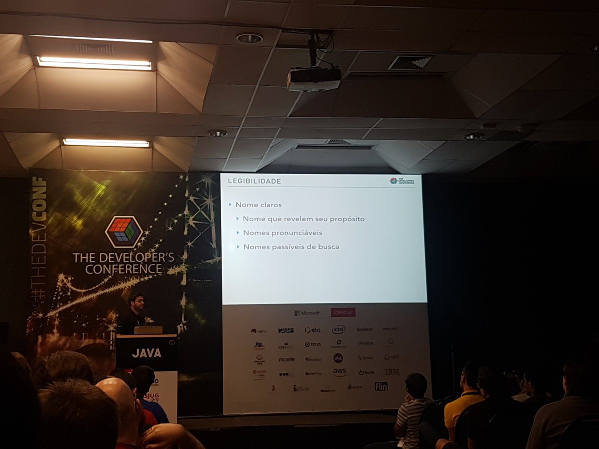 arianizac's tweet image. #trilhaJava ta tendo! Assunto que abordaremos em #Designdecodigo também huhuhu \o/ #TheDevConf #Tdcfloripa #legibilidade
