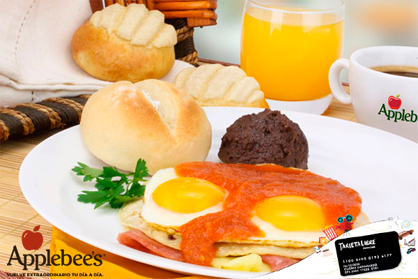 Con <a href="/TarjetaLibre/">Tarjeta Libre</a> comienza tu día de la mejor manera disfrutando del 2x1 en desayunos en <a href="/applebeesguate/">Applebee's Guatemala</a> 😋.