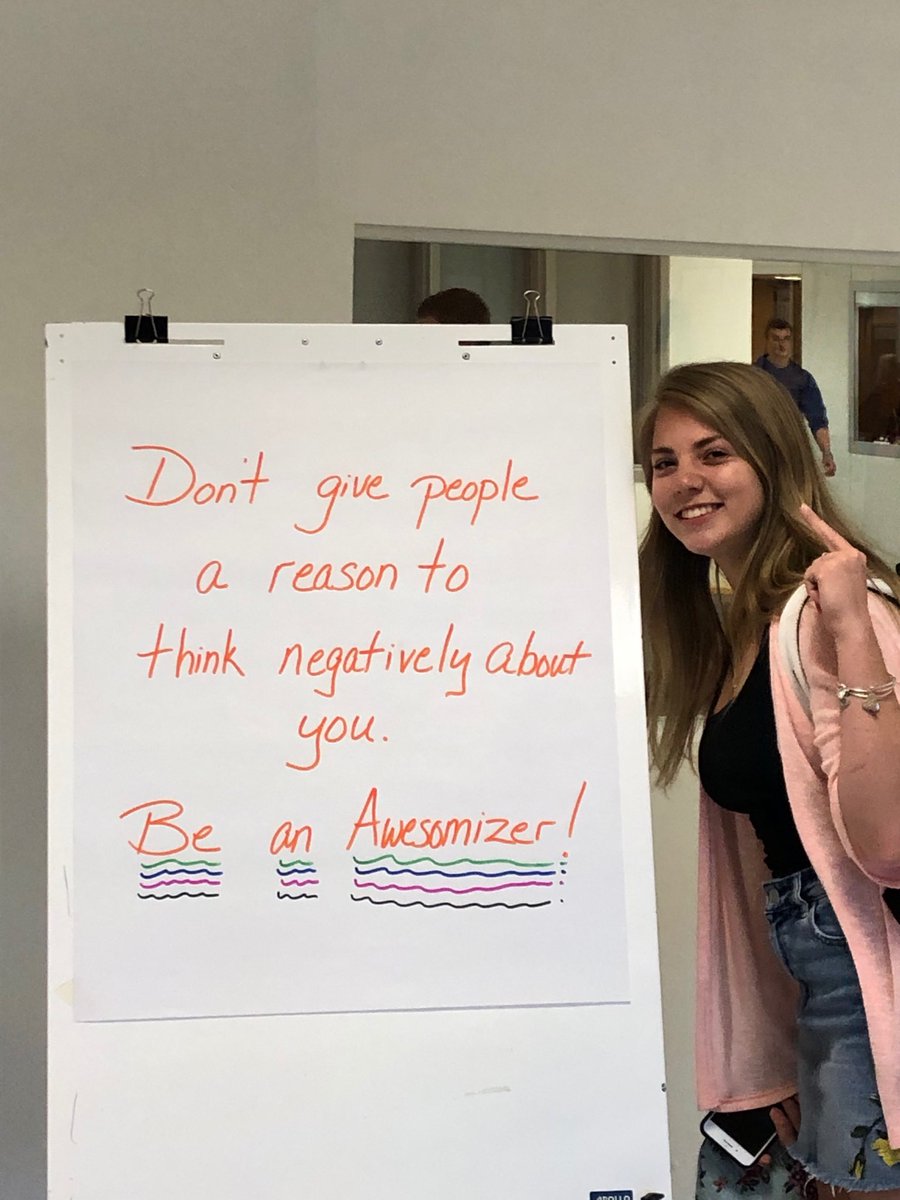 soluri_c's tweet photo. ⁦@kaitlynmeigel13⁩ is definitely one of our awesomizer’s!  ⁦@csflock⁩ ⁦@dvillnave⁩ #WednesdayWisdom https://t.co/WnzH1PWyxo