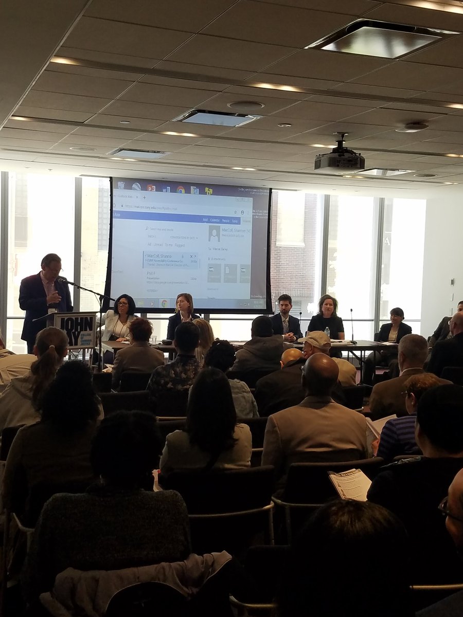 CUNYAccessCon's tweet photo. Our first panel sessions are underway! #accesscon2019 https://t.co/0F3og1ZAAH