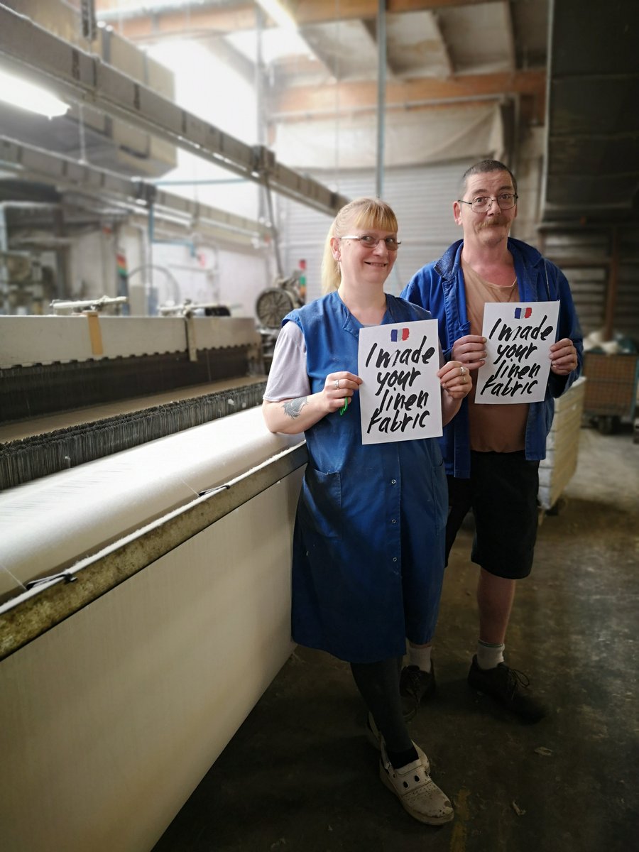 Nous sommes fiers de faire partie du projet #whomademyclothes avec @wearelinen et <a href="/Fash_Rev/">Fashion Revolution</a> 💪 Lemaitre Demeestere tisse en #France des tissus en #Lin pour les différentes industries de la mode et de la décoration. We made your linen fabric !