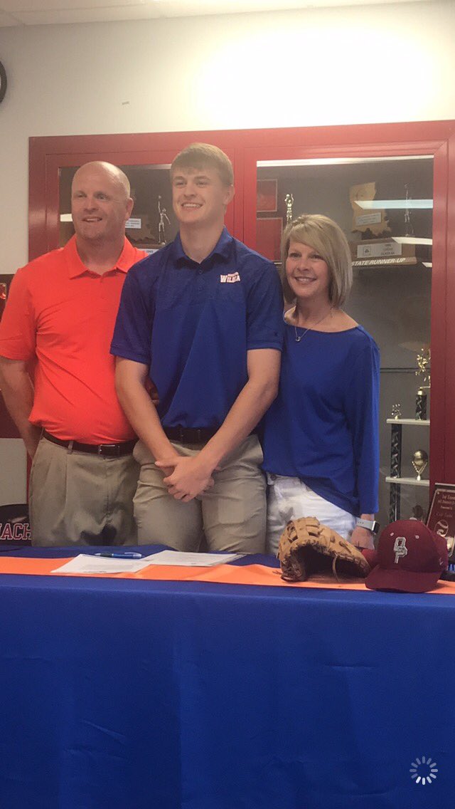 OPHSBaseball's tweet photo. Congratulations to Cade Taylor on signing his letter of intent to play baseball at Louisiana College next year! We are very proud of you and can’t wait to see what you’re able to achieve as a Wildcat! https://t.co/uDt2rkwJj0