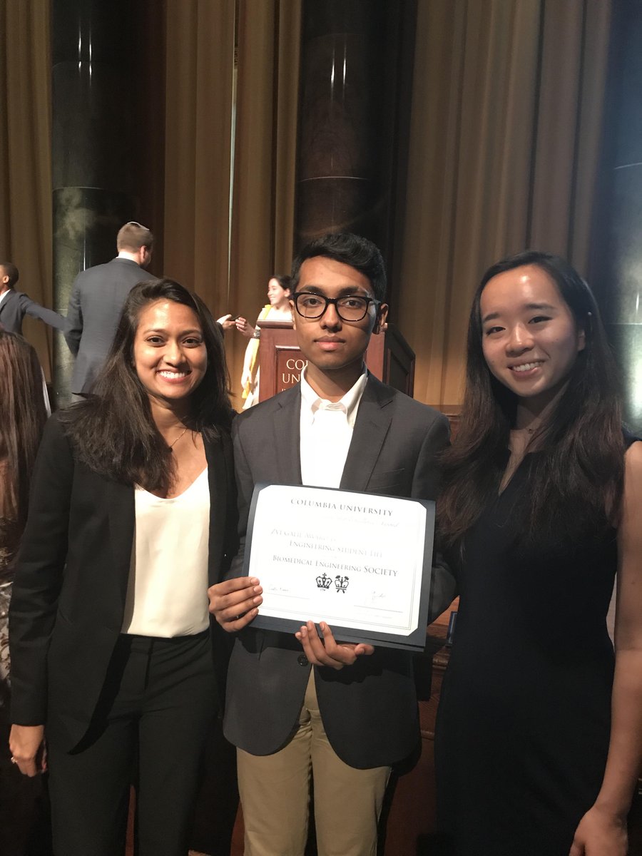 ColumbiaBME's tweet photo. Congratulations to our @BMESociety Chapter for winning the Zvi Galil Award for Improving Engineering Student Life at @CUSEAS! https://t.co/BVKT88q2Ps