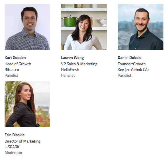ErinBlaskie's tweet photo. Thrilled to be on-stage tomorrow @growthtactics #Toronto @MaRSDD 🙌 

I'll be moderating a panel with Lauren Wong of @HelloFreshCA, @kurtgooden of @ritual_co and @danielmdubois of @Airbnb! The topic? Behind the scenes of Canada's Greatest Growth Stories.

Will I see you there? https://t.co/mUpCIAaAnZ