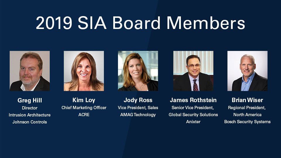Welcome to the new members of our Board of Directors and Executive Committee! Learn more in SIA's announcement: securityindustry.org/2019/04/09/sec… #securityindustry #SIA50th #ISCWest