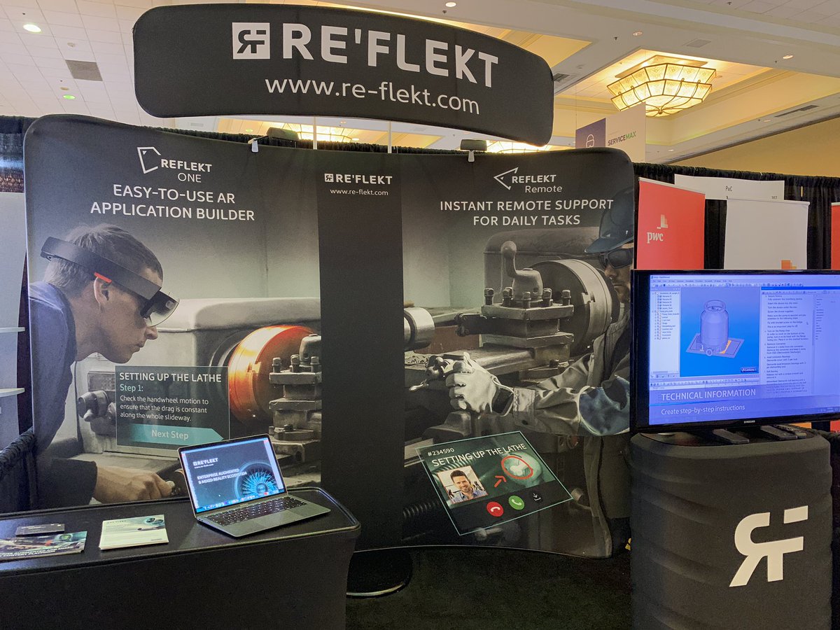 DirkSchart's tweet photo. If you are at #FieldServiceUSA, check out how to create #AR powered visual guidance for maintenance, inspection and repair within minutes with #ReflektOne. https://t.co/VSSPrpLhuV