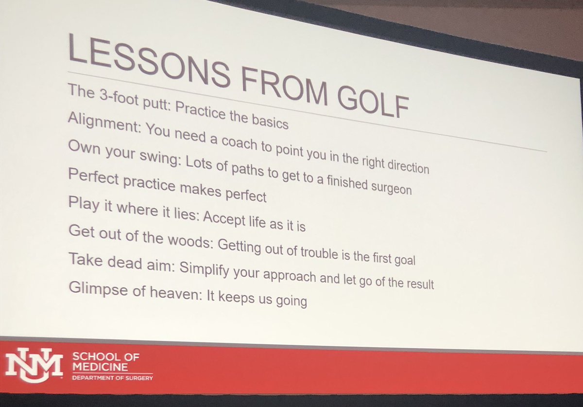 talleycindy1's tweet image. Great @APDSurgery Pres Address by @cameroonnelsons.  The Surgeon and the 3-Ft Putt.  #SEW2019