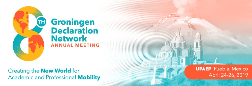 char2hack's tweet photo. 21 countries represented at the GDN Summit in Puebla, Mexico - 149 delegates. Amazing to learn and share knowledge with top thinkers and leaders in student mobility, the secure exchange of academic credentials, block chain and so much more! #GDN2019 https://t.co/s2CjLMO3Wj