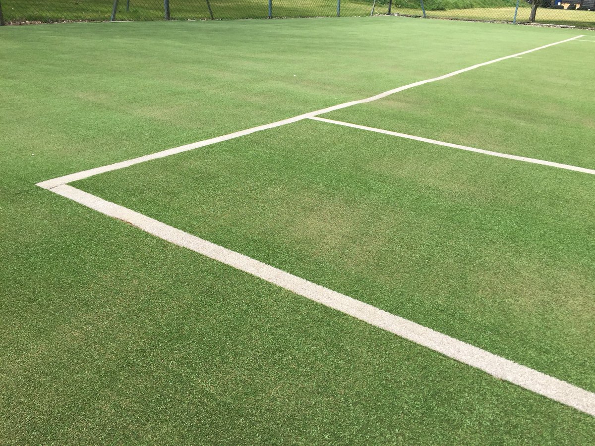 AtcHardy's tweet photo. Today’s tennis court maintenance in lovely Cambridgeshire countryside https://t.co/ZNfHPv2t1P